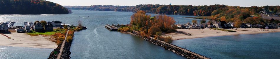 Irondequoit Bay New York Drone Image